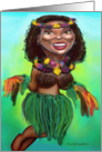 Invitation Hawaiian Dancer card
