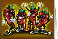 Spicy Hot Party Chili Peppers card