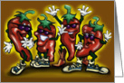 Spicy Hot Party Chili Peppers card