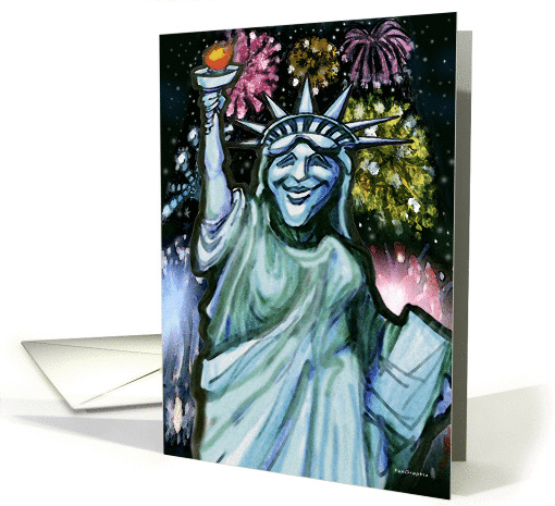 Lady Liberty card (640989)