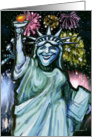 Lady Liberty card