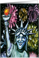 Lady Liberty card