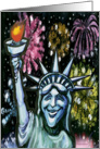 Lady Liberty card