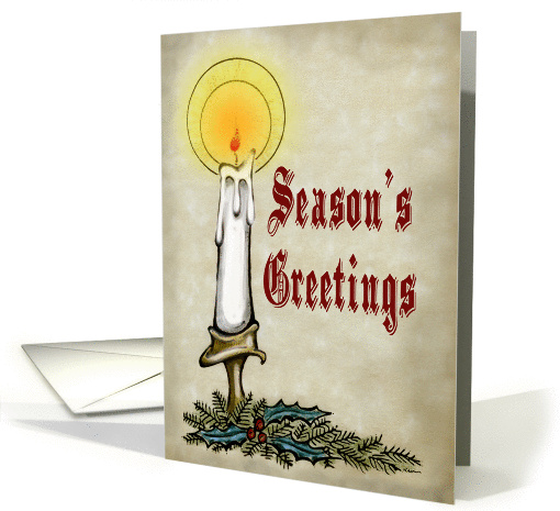 Season's Greetings Candle card (643172)