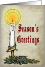 Season’s Greetings Candle card