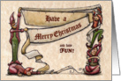 Merry Christmas Elves card