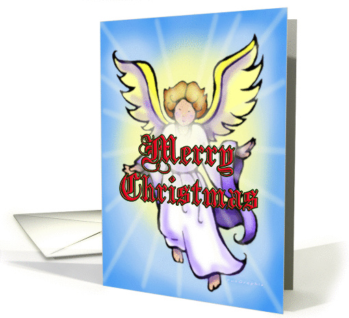 Merry Christmas Angel card (648896)