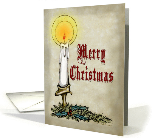 Merry Christmas Candle card (661020)