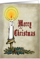 Merry Christmas Candle card