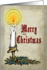 Merry Christmas Candle card