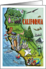 We’ve Moved, California Cartoon Map card