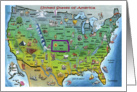 We’ve Moved, Kansas USA map card