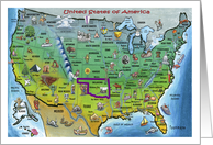 We’ve Moved, Oklahoma USA map card
