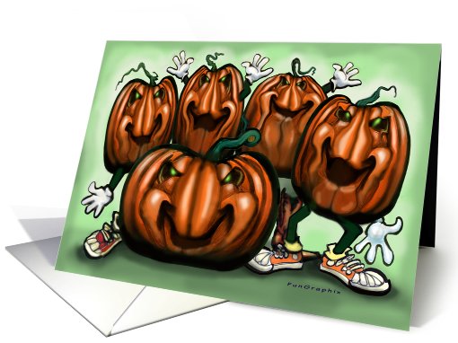 Pumpkin Party card (700453)