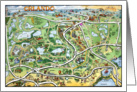 Orlando Florida Cartoon Map card