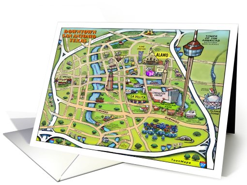 Downtown San Antonio Texas card (716019)