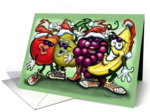 Fruity Christmas card (719592)