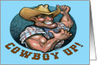 Bachelor Party Invitation, Cowboy Up! card