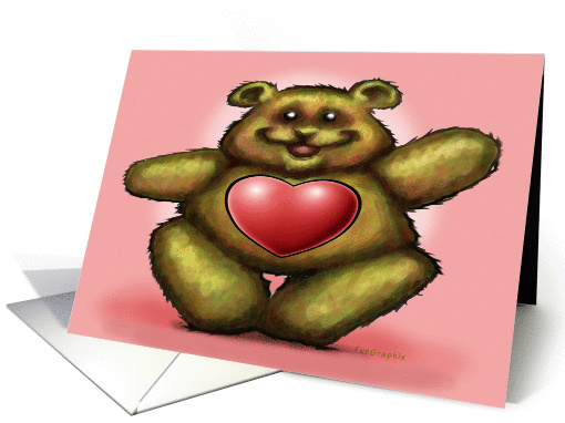 Valentine's Day Bear card (766317)
