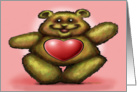 Valentine’s Day Bear card