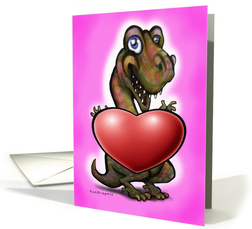 Valentine's Day Dinosaur card (766323)