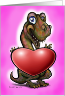Valentine’s Day Dinosaur card