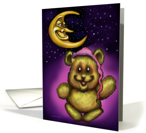 Invitation Pajama Party Teddy Bear card (778336)