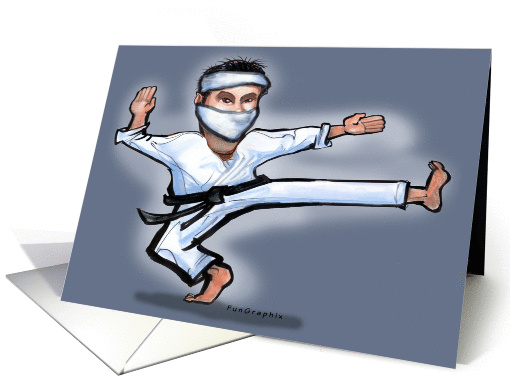 Ninja Birthday Party Invitation card (786717)
