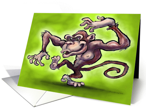 Wild Monkey Dance card (826273)