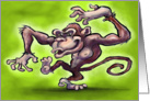 Wild Monkey Dance card