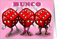 Bunco Party Invitation card