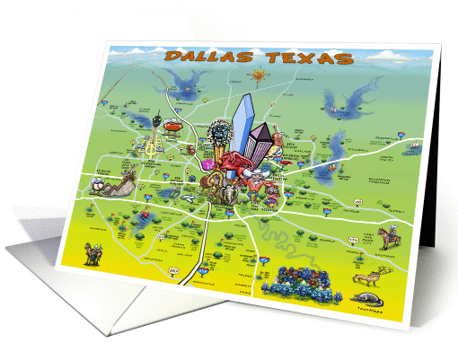 Dallas Texas card (960705)