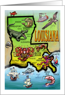 Greetings from Louisiana card