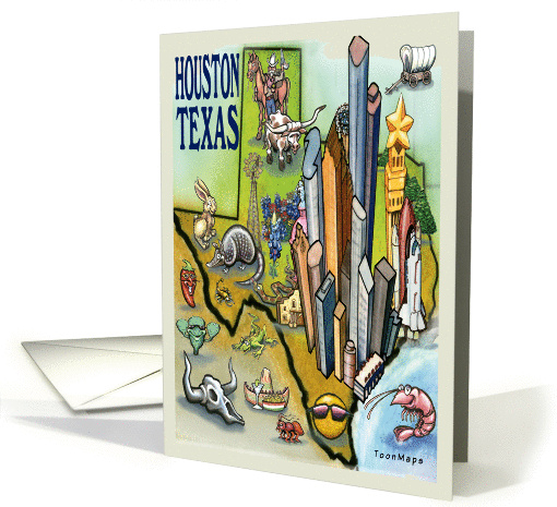 Greetings from Houston Texas card (971561)