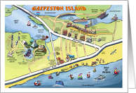 Greetings from Galveston Island Texas card