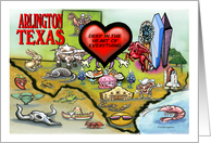 Greetings from Arlington Texas card