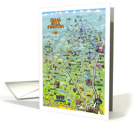 Greetings from the Texas Hill Country card (971593)