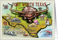 Greetings from Fort Worth Texas card