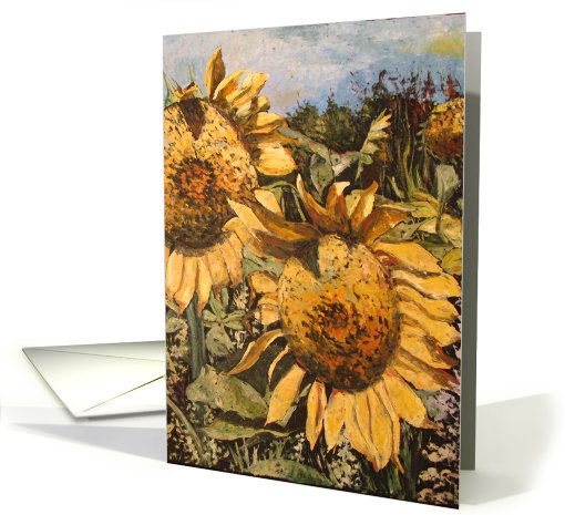 Collections, original art - Sunflowers card (228475)