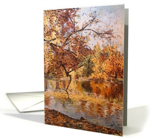 Collections, original art - Autumn in Stromovka card (229007)