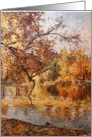 Collections, original art - Autumn in Stromovka card