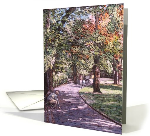 Collections, original art - Zofin in Prague card (243692)
