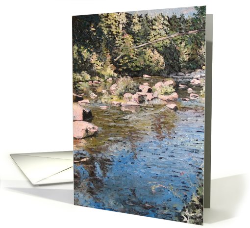 Collections, original art - River Sazava card (243776)