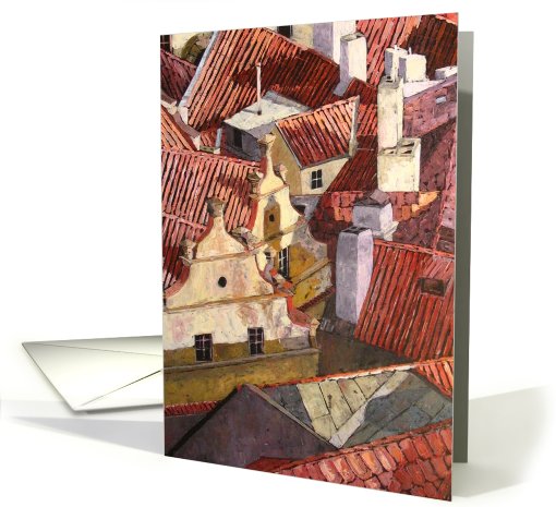 Collections, original art - Roofs card (243786)