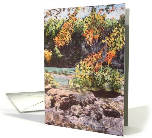 Collections, original art - Plitvice card (243790)