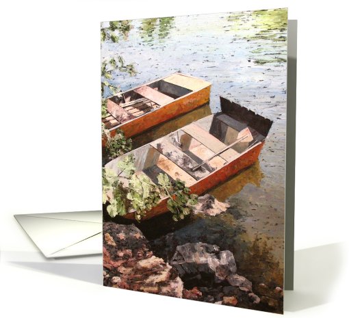 Collections, original art - Boats card (243798)