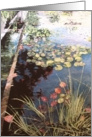 Collections, original art - Waterlilies card