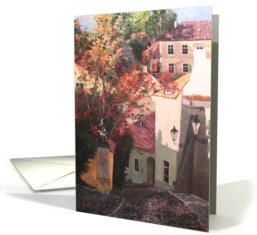Collections, original art - Cerninska street card (243832)