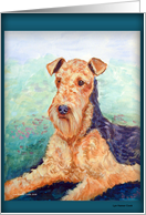 Airedale Terrier card