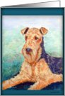 Airedale Terrier card